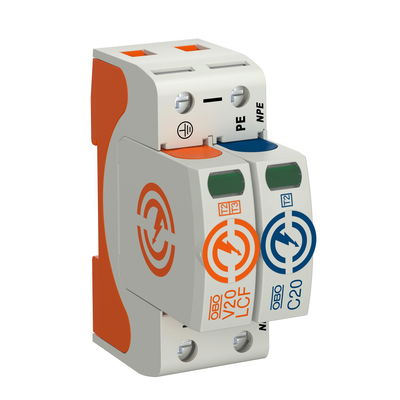 Descarregador sobretensões V20 1 polo sem corrente fuga + NPE 280V