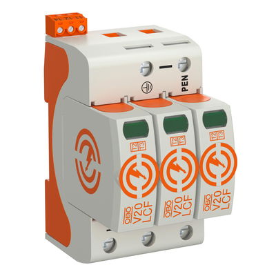 Descarregador sobretensões V20 3 polos sem corrente fuga + FS 280V
