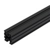 Perfil de estrutura para sistemas plano/inclinado Alumínio anodizado preto de sinalização RAL 9004