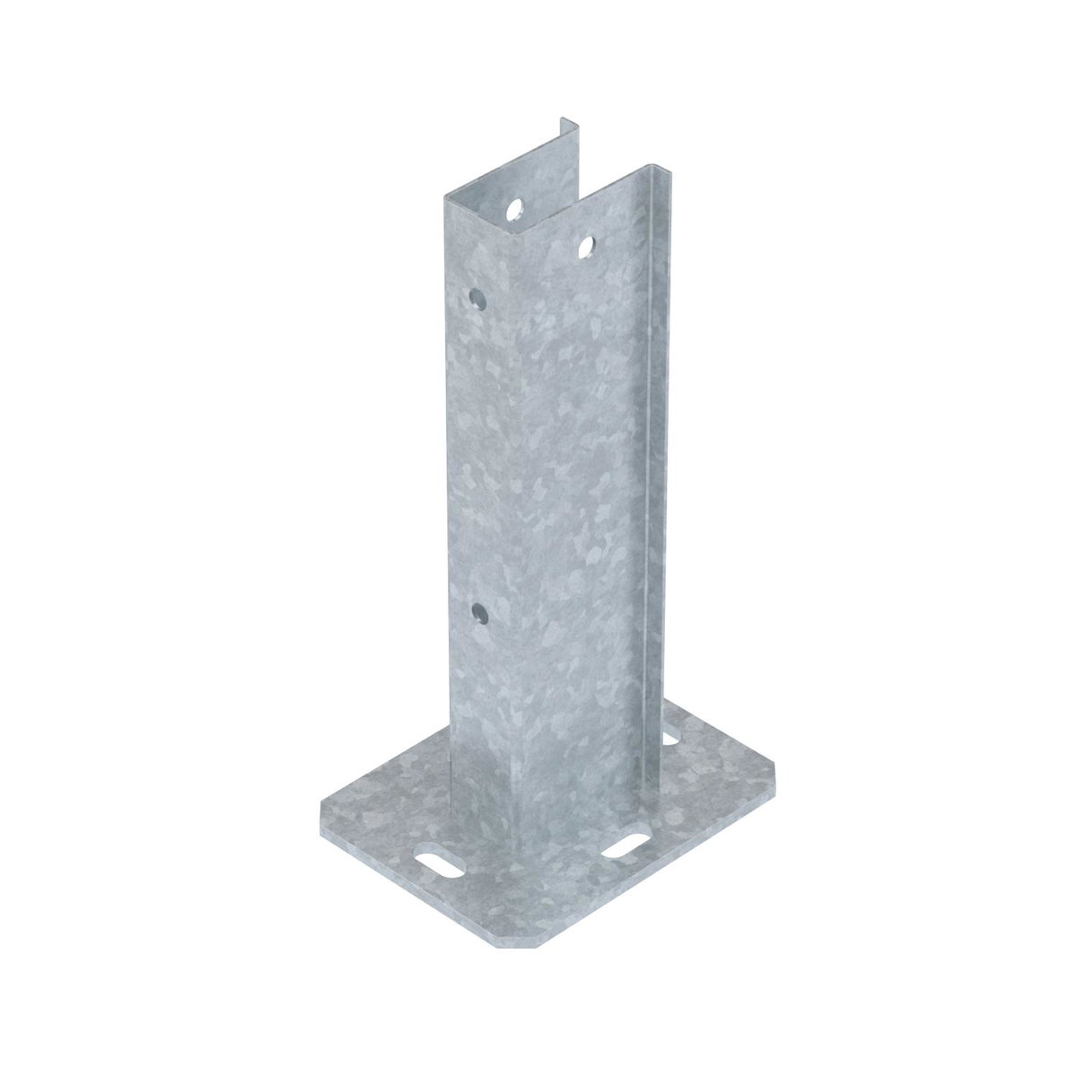 Pé de apoio para fundação de betão
 220x170x408 Aço Galvanizado por imersão a quente após maquinação zinco
