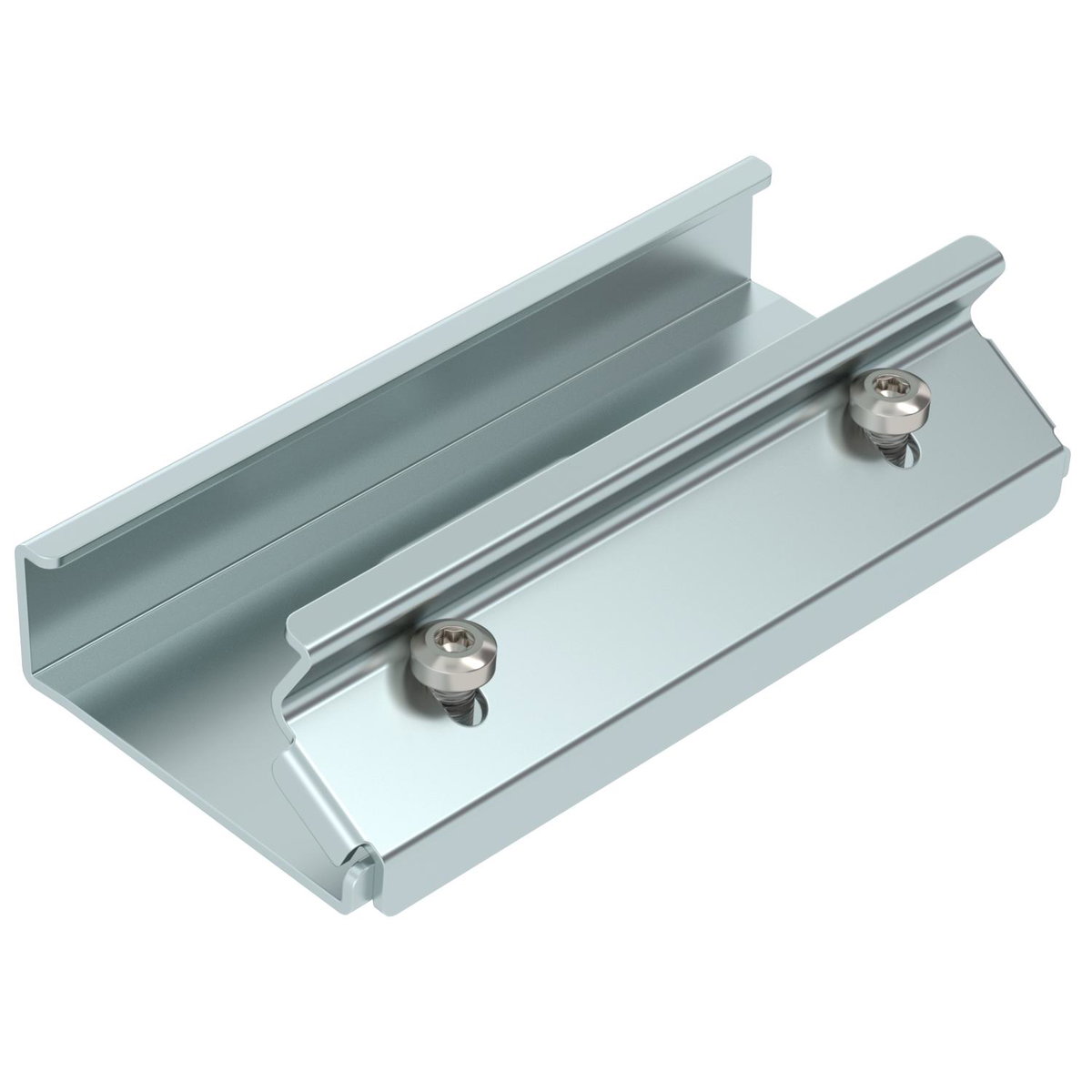 União reta para perfil de estrutura 40x69x150 Aço Galvanização continua zinco/alumínio, Double Dip zinco