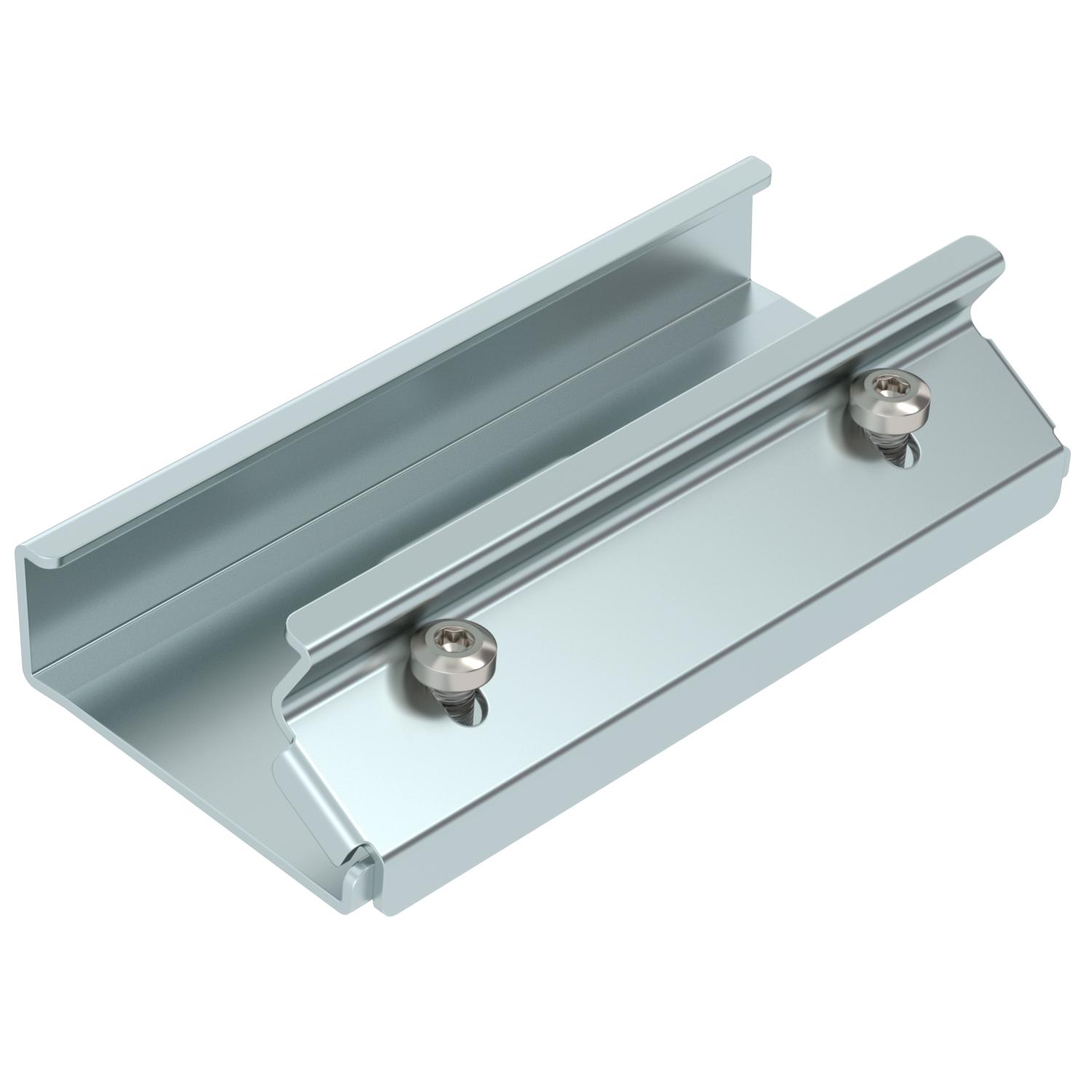 União reta para perfil de estrutura 40x69x150 Aço Galvanização continua zinco/alumínio, Double Dip zinco