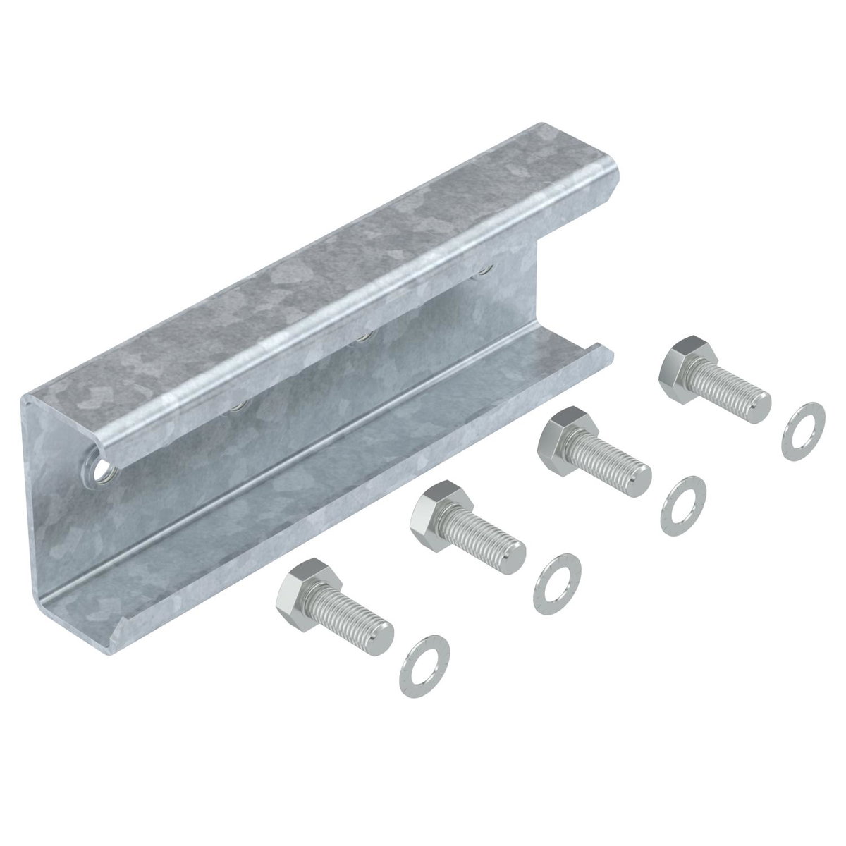 União reta para perfil de estrutura 35x74,5x200 Aço Galvanizado por imersão a quente após maquinação zinco