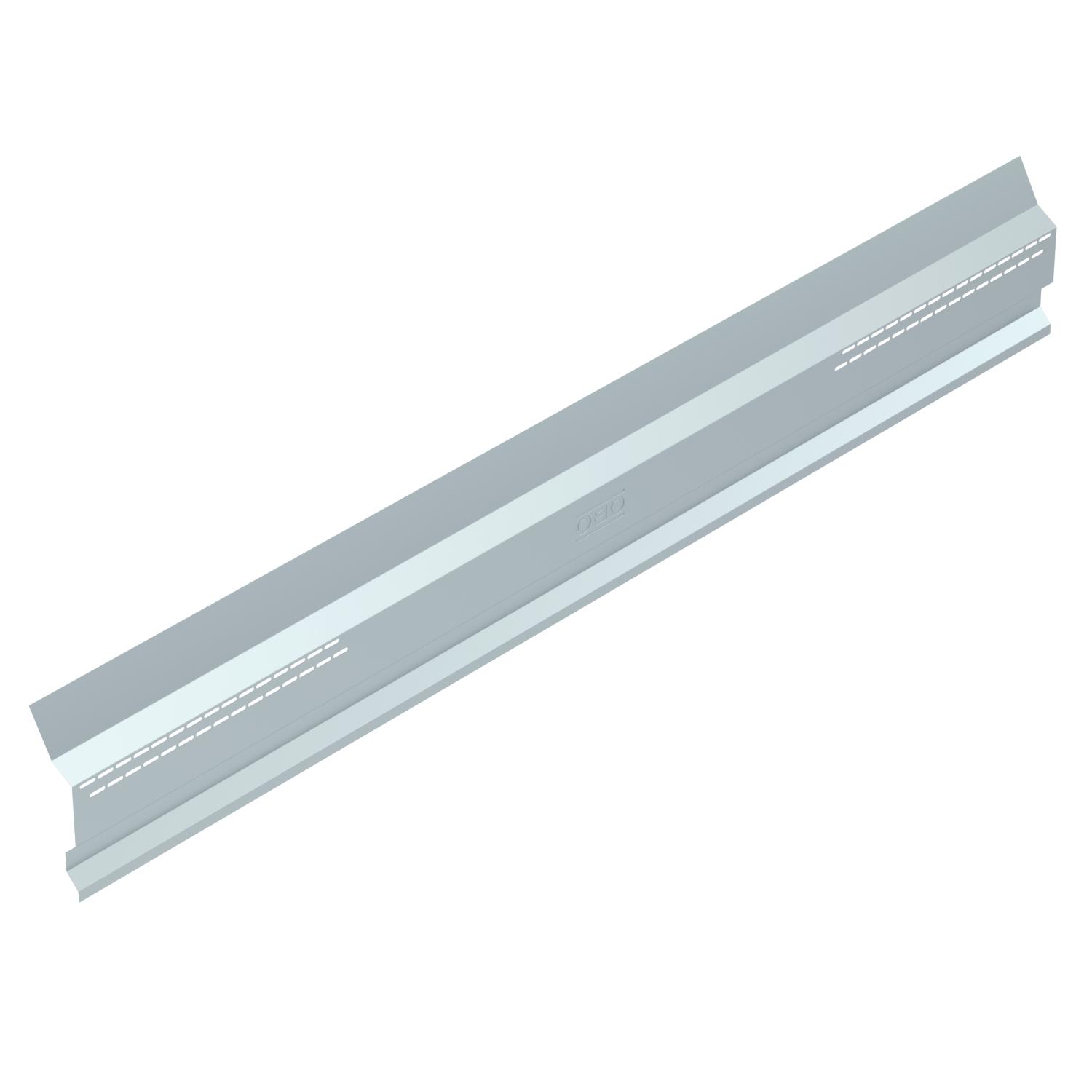 Para-vento para sistema de telhado plano 44x372x2200 Aço Galvanização continua zinco/alumínio, Double Dip zinco