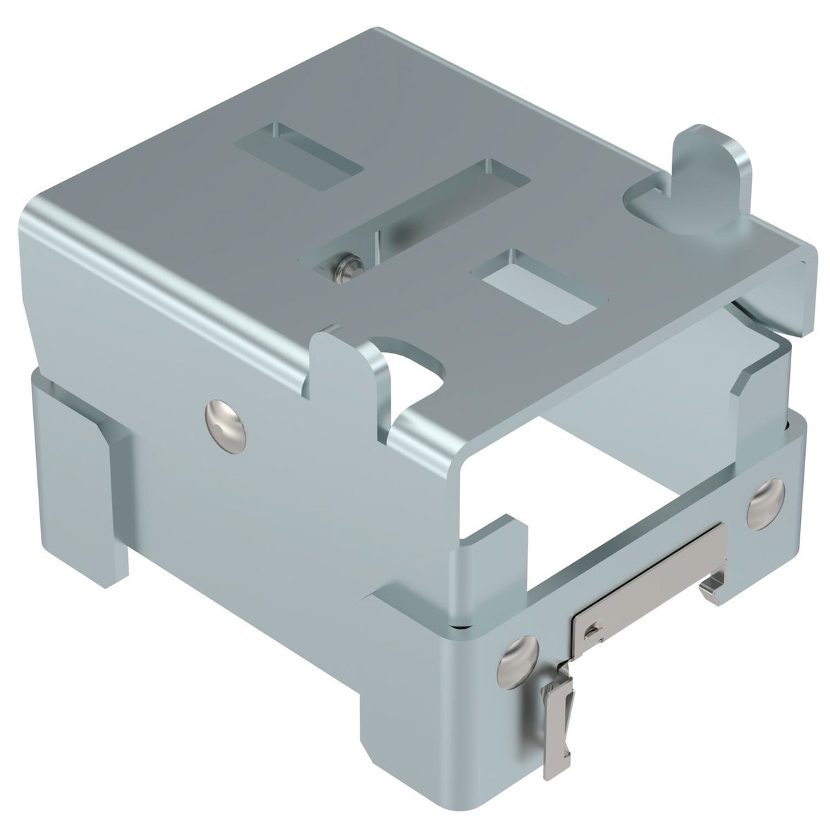 Suporte curto para sistema de telhado plano 86x166x107 Aço Galvanização continua zinco/alumínio, Double Dip zinco