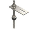 Hanger bolt set for pitched roof system 200x40x30 Aço inoxidável, livre de ferrugem A2 1.4301 aço inoxidável
