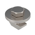 Parafuso com porca de martelo para sistema telhado inclinado M8x18 Aço inoxidável, livre de ferrugem A2 1.4301 aço inoxidável