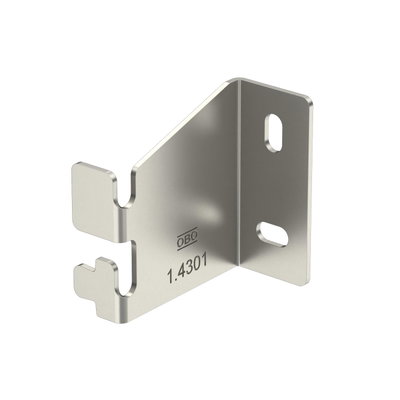 Wall fastening horizontal for C mesh cable tray H65mm Aço inoxidável, livre de ferrugem A2 1.4301 brilhante, pós-tratamento aço inoxidável