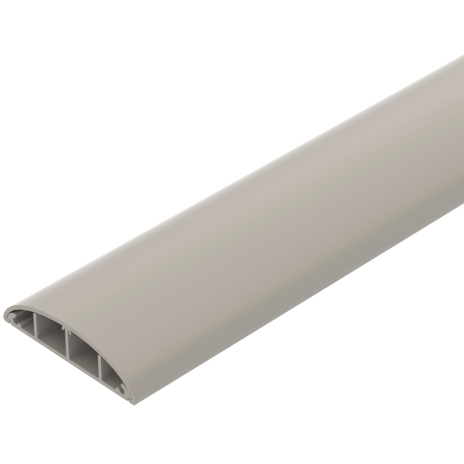 Floor trunking 2000x74,3x18 Policloreto de vinilo cinzento pedra RAL 7030