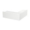 Ângulo externo 348x130x100 Policloreto de vinilo branco puro RAL 9010