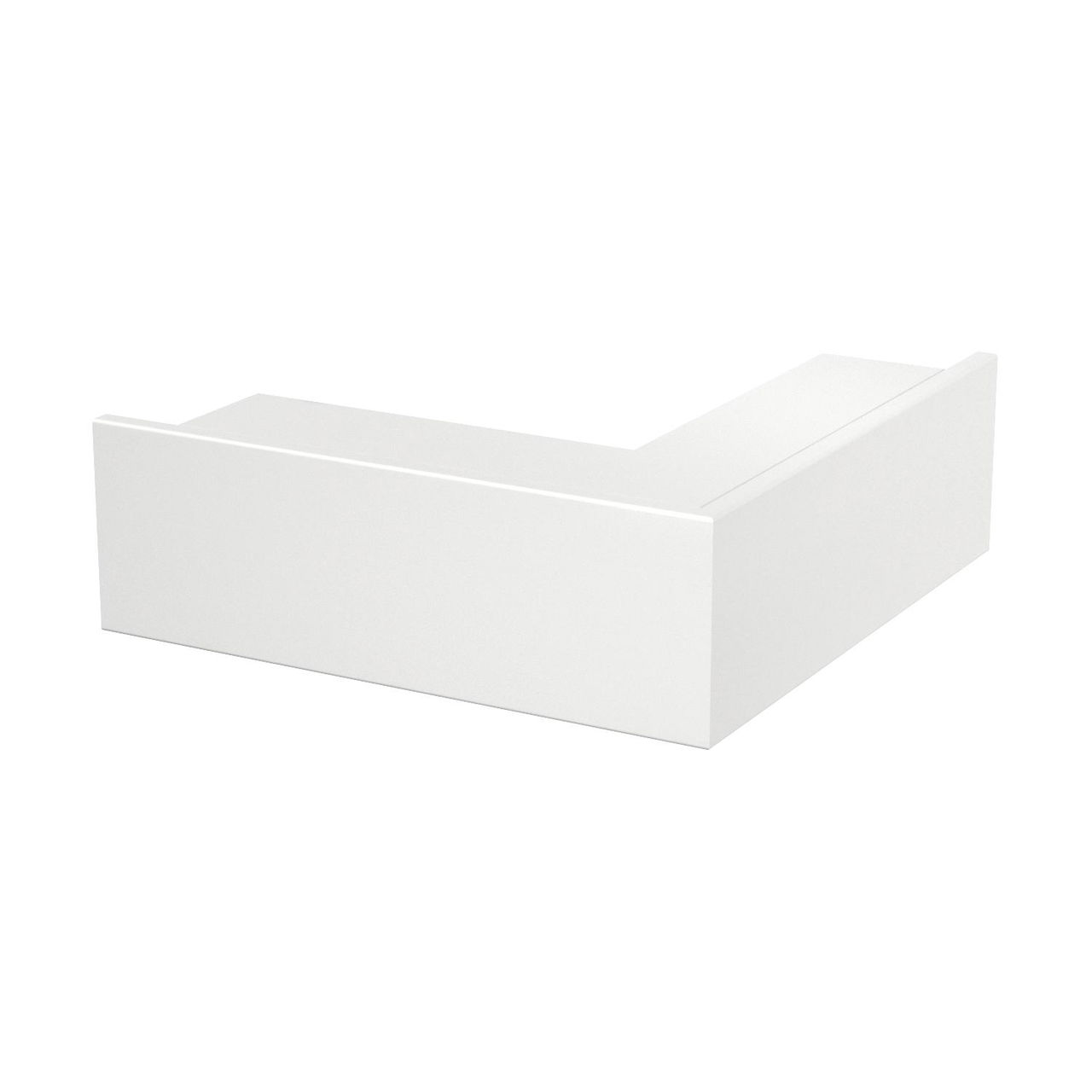 Ângulo externo 348x130x100 Policloreto de vinilo branco puro RAL 9010