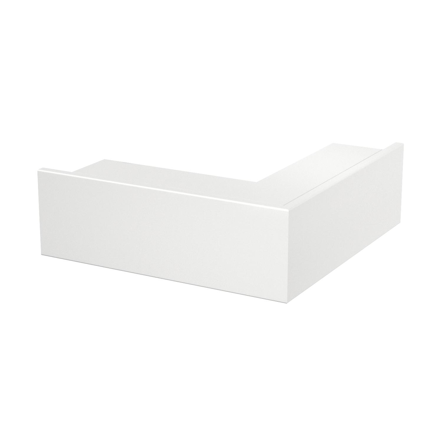 Ângulo externo 348x130x100 Policloreto de vinilo branco puro RAL 9010
