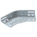 45° bend for cable tray, horizontal 35x100 Aço Galvanizado por imersão a quente após maquinação zinco