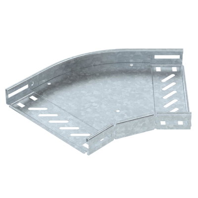 45° bend for cable tray, horizontal 35x200 Aço Galvanizado por imersão a quente após maquinação zinco