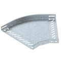 45° bend for cable tray, horizontal 35x300 Aço Galvanizado por imersão a quente após maquinação zinco