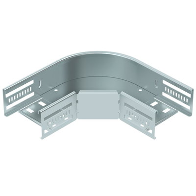 90° bend for cable tray, horizontal 60x100 Aço galvanizado pelo método Sendzimir zinco
