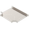 T piece for cable tray, horizontal 60x500 Aço inoxidável, livre de ferrugem A2 1.4301 brilhante, pós-tratamento aço inoxidável