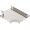 T piece for cable tray, horizontal 60x300 Aço inoxidável A4 1.4571 brilhante, pós-tratamento aço inoxidável