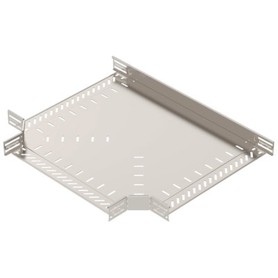 T piece for cable tray, horizontal 60x500 Aço inoxidável A4 1.4571 brilhante, pós-tratamento aço inoxidável