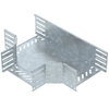 Derivação em T para caminho cabos, horizontal 110x200 Aço Galvanizado por imersão a quente após maquinação zinco