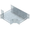 Derivação em T para caminho cabos, horizontal 110x300 Aço Galvanizado por imersão a quente após maquinação zinco