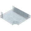 Derivação em T para caminho cabos, horizontal 110x500 Aço Galvanizado por imersão a quente após maquinação zinco