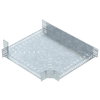 Derivação em T para caminho cabos, horizontal 110x600 Aço Galvanizado por imersão a quente após maquinação zinco