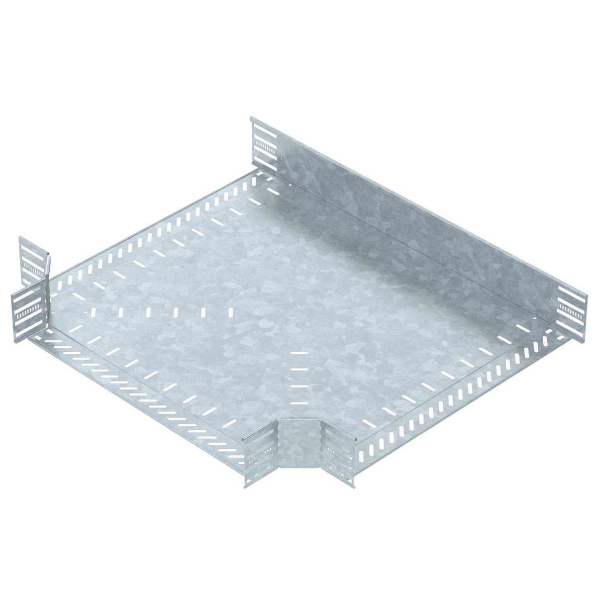 Derivação em T para caminho cabos, horizontal 110x600 Aço Galvanizado por imersão a quente após maquinação zinco