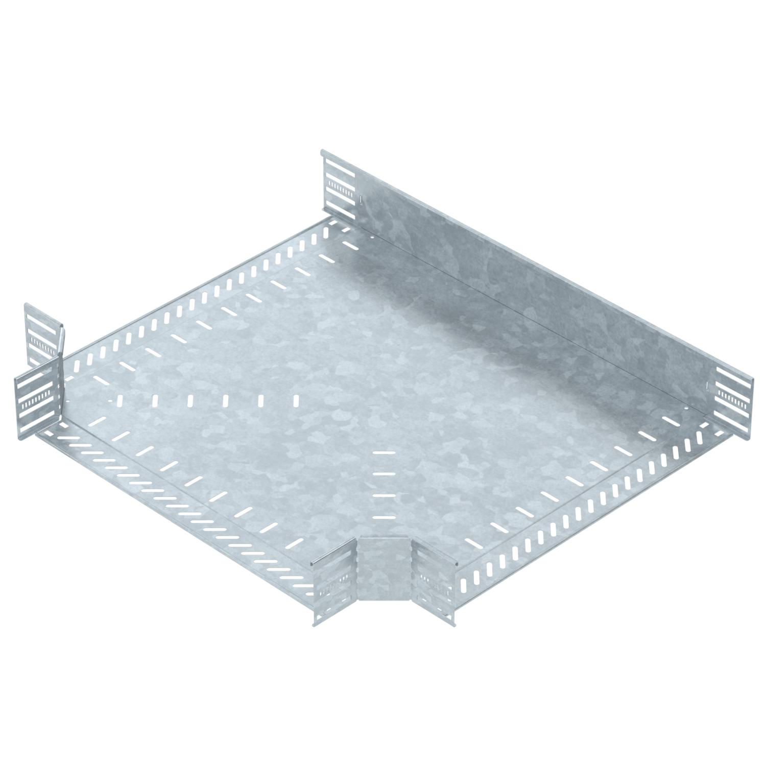 Derivação em T para caminho cabos, horizontal 110x600 Aço Galvanizado por imersão a quente após maquinação zinco