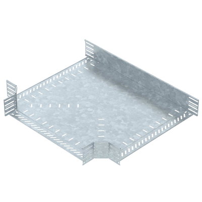 Derivação em T para caminho cabos, horizontal 110x600 Aço Galvanizado por imersão a quente após maquinação zinco