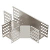 T piece for cable tray, horizontal 110x100 Aço inoxidável, livre de ferrugem 1.4301 A2 1.4301 brilhante, pós-tratamento aço inoxidável