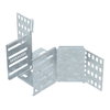 Derivação simples para caminho de cabos em chapa 110x100 Aço Galvanizado por imersão a quente após maquinação zinco