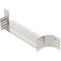 Add-on tee for cable tray 110x400 Aço inoxidável, livre de ferrugem A2 1.4301 brilhante, pós-tratamento aço inoxidável