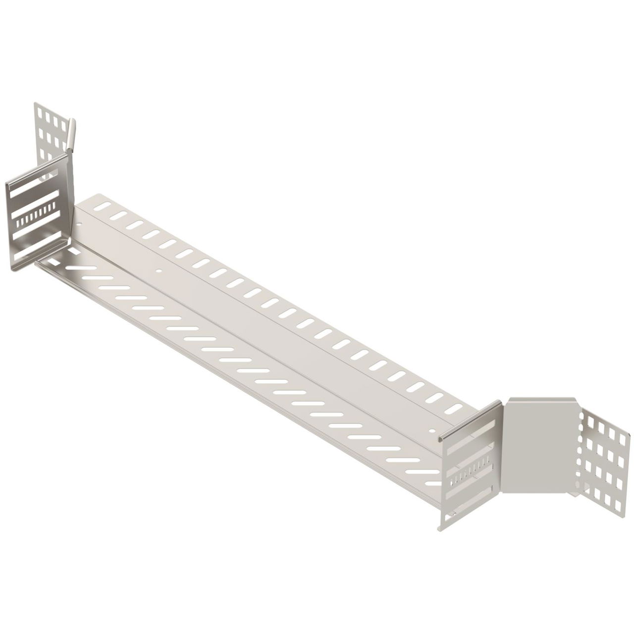Add-on tee for cable tray 110x600 Aço inoxidável, livre de ferrugem A2 1.4301 brilhante, pós-tratamento aço inoxidável