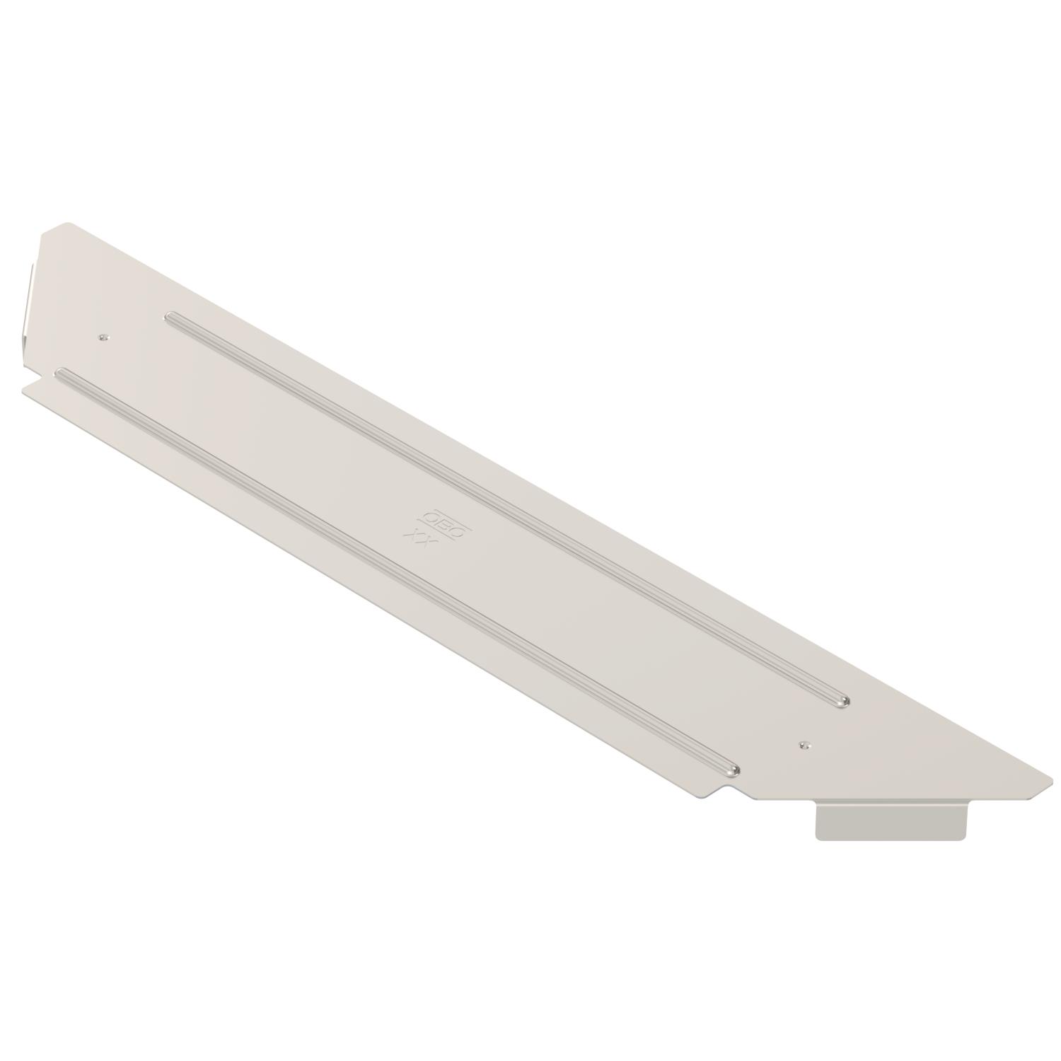 Tampa para derivação simples B300mm Aço inoxidável A4 1.4571 brilhante, pós-tratamento aço inoxidável