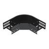 Ângulo 90º para caminho cabos, horizontal 60x100 Aço PES135 - Poliéster preto RAL 9005