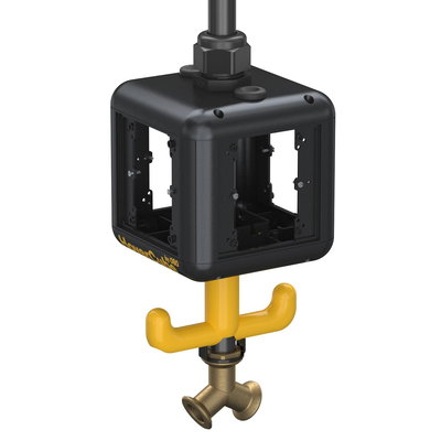 HoverCube IP20, ar, com pega, vazio 140x140x1100 Poliamida preto grafite RAL 9011