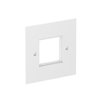 Espelho simples Modul 45 95x95mm Poliamida branco puro RAL 9010