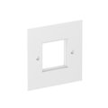Espelho simples Modul 45 95x95mm Poliamida branco puro RAL 9010