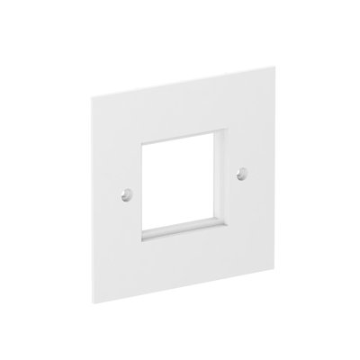 Espelho simples Modul 45 95x95mm Poliamida branco puro RAL 9010