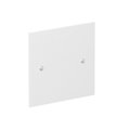 Espelho cego 95x95mm Poliamida branco puro RAL 9010
