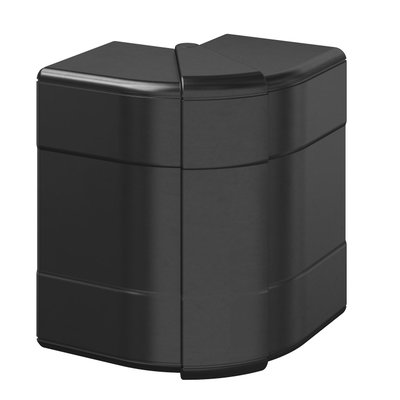 External corner variable 110x88x88 Policarbonato/acrilonitrila-butadieno-estireno preto RAL 9005