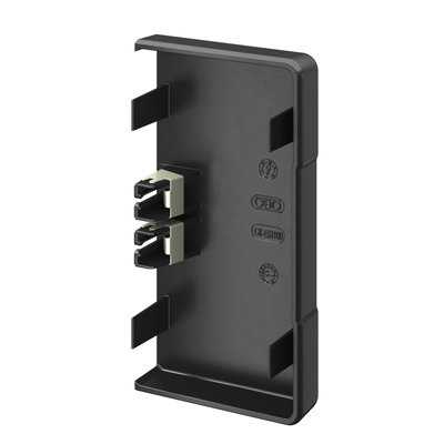 End piece for Rapid 45-2 100 106x56x22 Policarbonato/acrilonitrila-butadieno-estireno preto RAL 9005