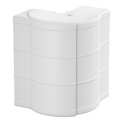 External corner variable 169x125x53 Policloreto de vinilo branco puro RAL 9010