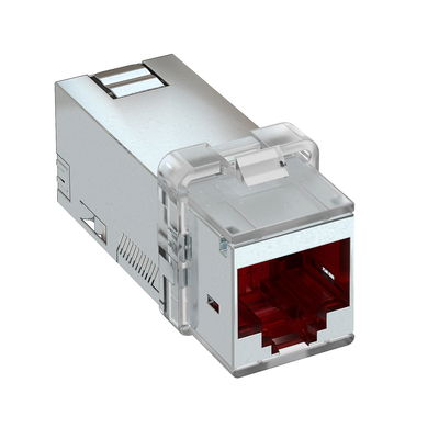 Conector RJ45 CAT 6A blindado cinzento