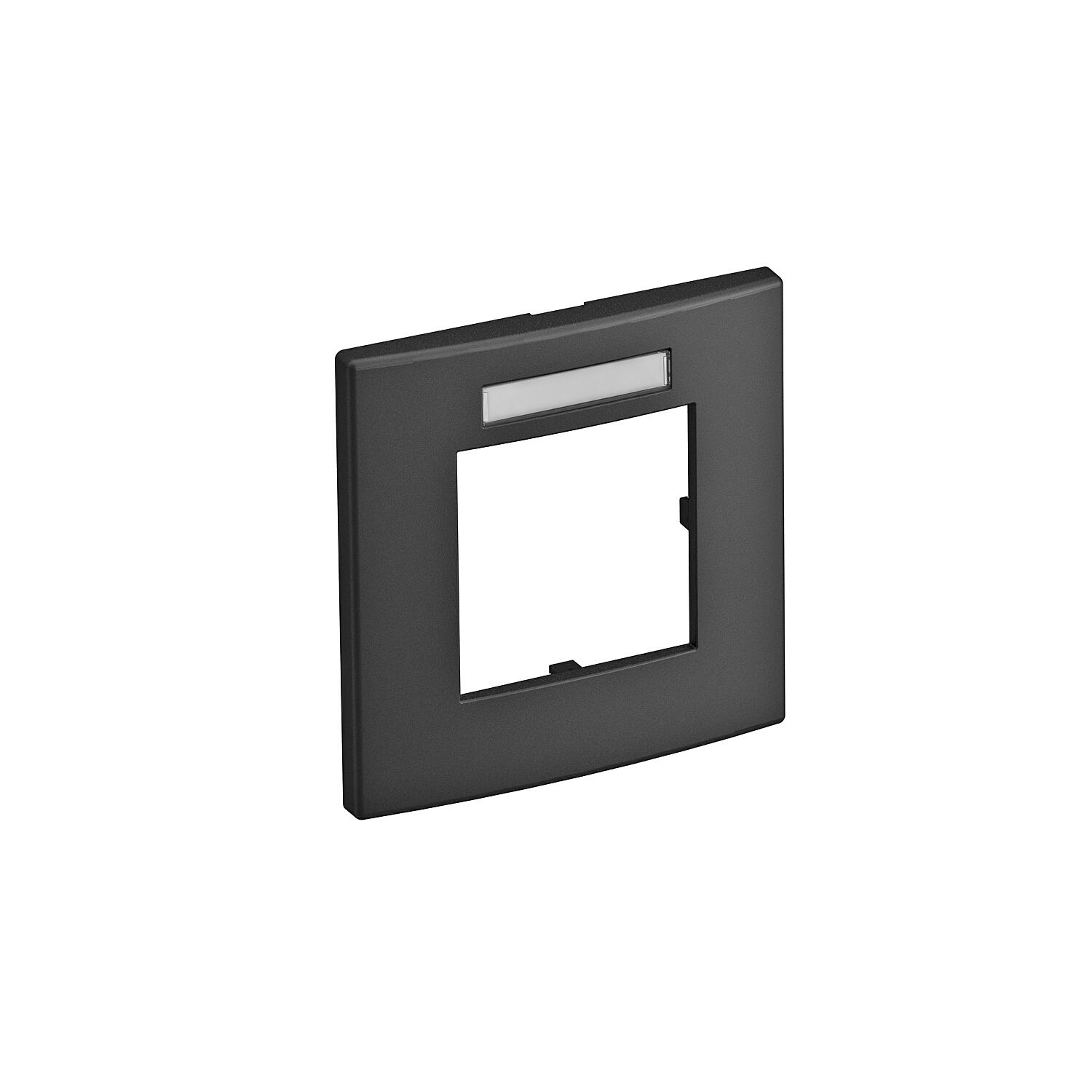 Espelho Modul 45, simples 84x84mm Policarbonato cinzento antracite RAL 7021