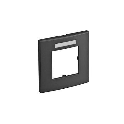 Espelho Modul 45, simples 84x84mm Policarbonato cinzento antracite RAL 7021