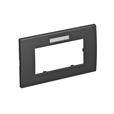 Espelho Modul 45, duplo 84x140mm Policarbonato cinzento antracite RAL 7021