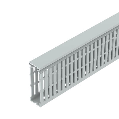 Slotted cable trunking system halogen-free Policarbonato/acrilonitrila-butadieno-estireno cinzento claro RAL 7035
