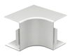 Ângulo interno 60x90mm Policloreto de vinilo branco puro RAL 9010
